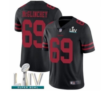 Men's San Francisco 49ers #69 Mike McGlinchey Black Alternate Vapor Untouchable Limited Player Super Bowl LIV Bound Football Jersey