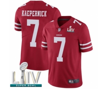 Men's San Francisco 49ers #7 Colin Kaepernick Red Team Color Vapor Untouchable Limited Player Super Bowl LIV Bound Football Jersey