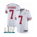 Men's San Francisco 49ers #7 Colin Kaepernick White Vapor Untouchable Limited Player Super Bowl LIV Bound Football Jersey