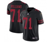 Men's San Francisco 49ers #71 Trent Williams Black Vapor Untouchable Limited Stitched Football Jersey