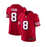 Men's San Francisco 49ers #8 Steve Young Limited Red Rush Vapor Untouchable Football Jerseys