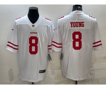 Men's San Francisco 49ers #8 Steve Young White 2017 Vapor Untouchable Stitched NFL Nike Limited Jersey