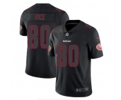 Men's San Francisco 49ers #80 Jerry Rice Black Impact Limited Stitched Jersey