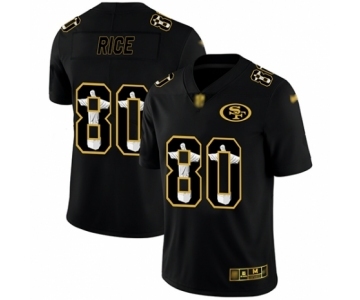 Men's San Francisco 49ers #80 Jerry Rice Black Jesus Faith Limited Football Jersey