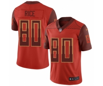 Men's San Francisco 49ers #80 Jerry Rice Limited Red City Edition Football Jersey