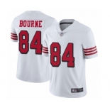 Men's San Francisco 49ers #84 Kendrick Bourne Limited White Rush Vapor Untouchable Football Jersey