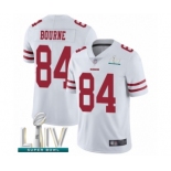 Men's San Francisco 49ers #84 Kendrick Bourne White Vapor Untouchable Limited Player Super Bowl LIV Bound Football Jersey