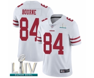 Men's San Francisco 49ers #84 Kendrick Bourne White Vapor Untouchable Limited Player Super Bowl LIV Bound Football Jersey