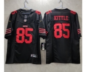 Men's San Francisco 49ers #85 George Kittle Black 2023 F.U.S.E. Vapor Untouchable Limited Stitched Football Jersey