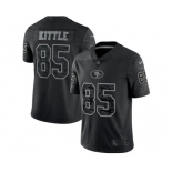 Men's San Francisco 49ers #85 George Kittle Black Reflective Limited Stitched Football Jersey