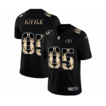 Men's San Francisco 49ers #85 George Kittle Limited Black Statue of Liberty Football Jersey