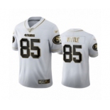 Men's San Francisco 49ers #85 George Kittle Limited White Golden Edition Football Jersey