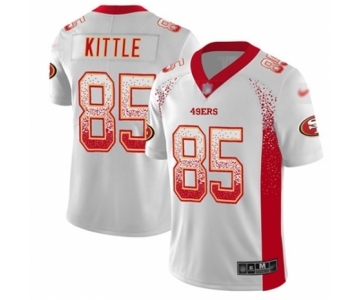 Men's San Francisco 49ers #85 George Kittle Limited White Rush Drift Fashion Football Jersey