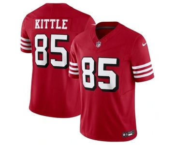 Men's San Francisco 49ers #85 George Kittle New Red 2023 F.U.S.E. Vapor Untouchable Limited Stitched Football Jersey