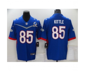 Men's San Francisco 49ers #85 George Kittle Nike Royal 2022 NFC Pro Bowl Limited Player Jersey