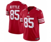 Men's San Francisco 49ers #85 George Kittle Red 2023 F.U.S.E. Vapor Untouchable Limited Stitched Football Jersey