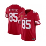 Men's San Francisco 49ers #85 George Kittle Red 2023 F.U.S.E. With 1-Star C Patch Vapor Untouchable Limited Football Stitched Jersey