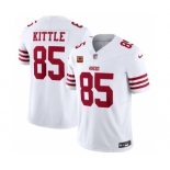 Men's San Francisco 49ers #85 George Kittle White 2023 F.U.S.E. With 1-Star C Patch Vapor Untouchable Limited Football Stitched Jersey