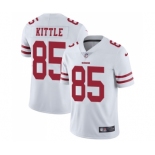 Men's San Francisco 49ers #85 George Kittle White Vapor Untouchable Limited Player Football Jersey