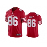 Men's San Francisco 49ers #86 Danny Gray Red Stitched Football Jersey