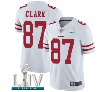 Men's San Francisco 49ers #87 Dwight Clark White Vapor Untouchable Limited Player Super Bowl LIV Bound Football Jersey