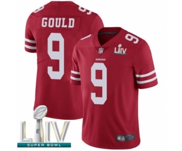 Men's San Francisco 49ers #9 Robbie Gould Red Team Color Vapor Untouchable Limited Player Super Bowl LIV Bound Football Jersey