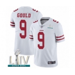 Men's San Francisco 49ers #9 Robbie Gould White Vapor Untouchable Limited Player Super Bowl LIV Bound Football Jersey