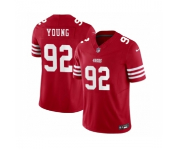 Men's San Francisco 49ers #92 Chase Young Red 2023 F.U.S.E. Football Stitched Jersey