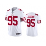 Men's San Francisco 49ers #95 Drake Jackson 2022 White Vapor Untouchable Stitched Football Jersey