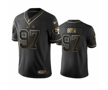 Men's San Francisco 49ers #97 Nick Bosa Limited Black Golden Edition Football Jersey