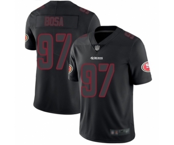 Men's San Francisco 49ers #97 Nick Bosa Limited Black Rush Impact Football Jersey