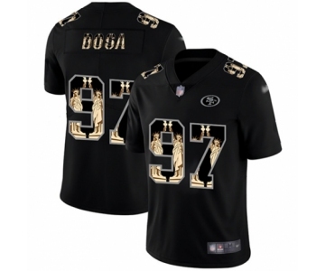 Men's San Francisco 49ers #97 Nick Bosa Limited Black Statue of Liberty Football Jersey