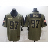 Men's San Francisco 49ers #97 Nick Bosa Nike Olive 2021 Salute To Service Limited Player Jersey