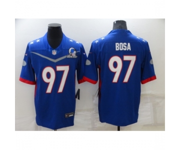 Men's San Francisco 49ers #97 Nick Bosa Nike Royal 2022 NFC Pro Bowl Limited Player Jersey