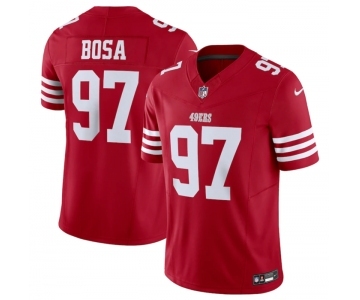 Men's San Francisco 49ers #97 Nick Bosa Red 2023 F.U.S.E. Vapor Untouchable Limited Stitched Football Jersey