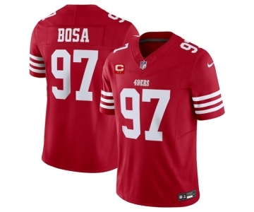 Men's San Francisco 49ers #97 Nick Bosa Red 2023 F.U.S.E. With 1-Star C Patch Vapor Untouchable Limited Football Stitched Jersey