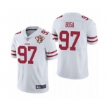 Men's San Francisco 49ers #97 Nick Bosa White 2021 75th Anniversary Vapor Untouchable Limited Stitched Football Jersey