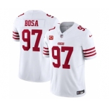 Men's San Francisco 49ers #97 Nick Bosa White 2023 F.U.S.E. With 1-Star C Patch Vapor Untouchable Limited Football Stitched Jersey