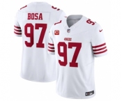 Men's San Francisco 49ers #97 Nick Bosa White 2023 F.U.S.E. With 1-Star C Patch Vapor Untouchable Limited Football Stitched Jersey