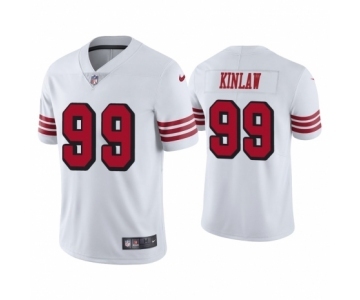 Men's San Francisco 49ers #99 Javon Kinlaw Limited White Rush Vapor Untouchable Football Jersey