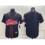 Men's San Francisco 49ers Blank Black Stitched MLB Cool Base Nike Baseball Jersey