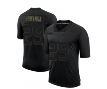 Men's San francisco 49ers #29 Talanoa Hufanga Icon Black Stitched NFL Jersey