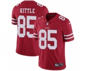 Nike 49ers #85 George Kittle Red Team Color Men's Stitched NFL Vapor Untouchable Limited Jersey