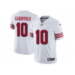 Nike San Francisco 49ers #10 Jimmy Garoppolo White Rush Men Stitched NFL Vapor Untouchable Limited Jersey