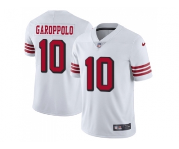 Nike San Francisco 49ers #10 Jimmy Garoppolo White Rush Men Stitched NFL Vapor Untouchable Limited Jersey