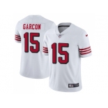 Nike San Francisco 49ers #15 Pierre Garcon White Rush Men Stitched NFL Vapor Untouchable Limited Jersey