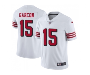 Nike San Francisco 49ers #15 Pierre Garcon White Rush Men Stitched NFL Vapor Untouchable Limited Jersey