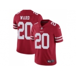 Nike San Francisco 49ers #20 Jimmie Ward Red Team Color Men Stitched NFL Vapor Untouchable Limited Jersey