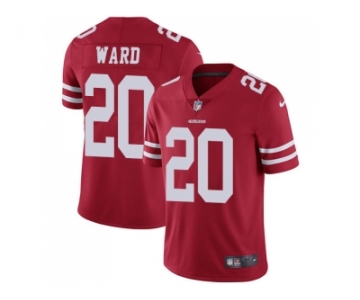 Nike San Francisco 49ers #20 Jimmie Ward Red Team Color Men Stitched NFL Vapor Untouchable Limited Jersey