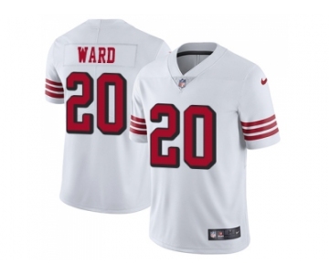 Nike San Francisco 49ers #20 Jimmie Ward White Rush Men Stitched NFL Vapor Untouchable Limited Jersey